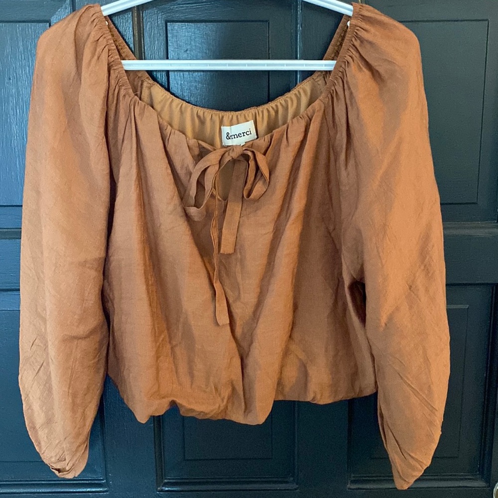 &merci cropped top. Size M